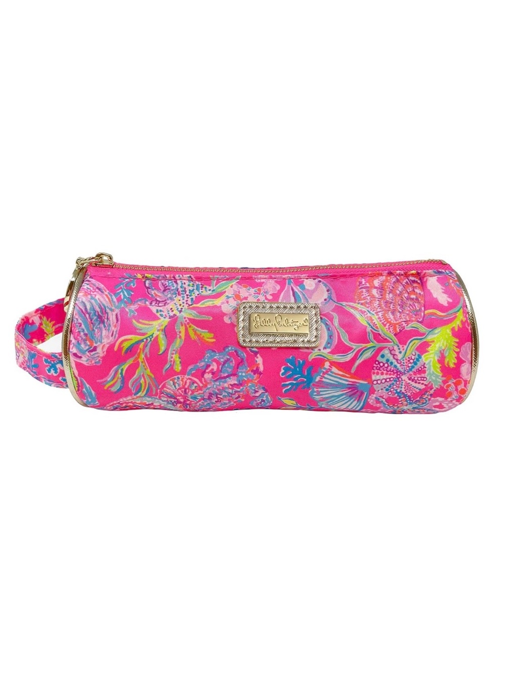 🆕 Lilly Pulitzer Neon Pink Floral Zip Pouch